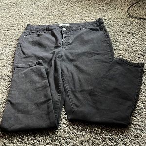 Women’s plus size black jeans